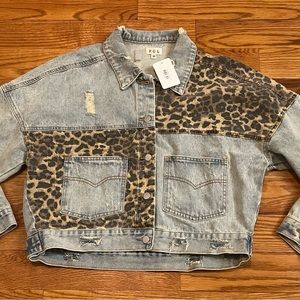 POL slightly distressed Jean jacket